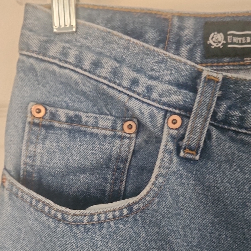 US Polo Ass. Rn Vintage Y2K 87282 Classic Straight Leg Blue Jeans Sz 9/10 - Picture 6 of 10